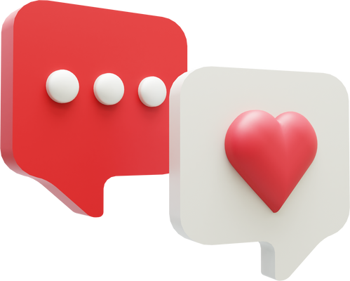Love Language 3D Illustration